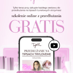 Zestaw do przedłużania paznokci tipsami Square + szkolenie GRATIS | TRYLOVEME