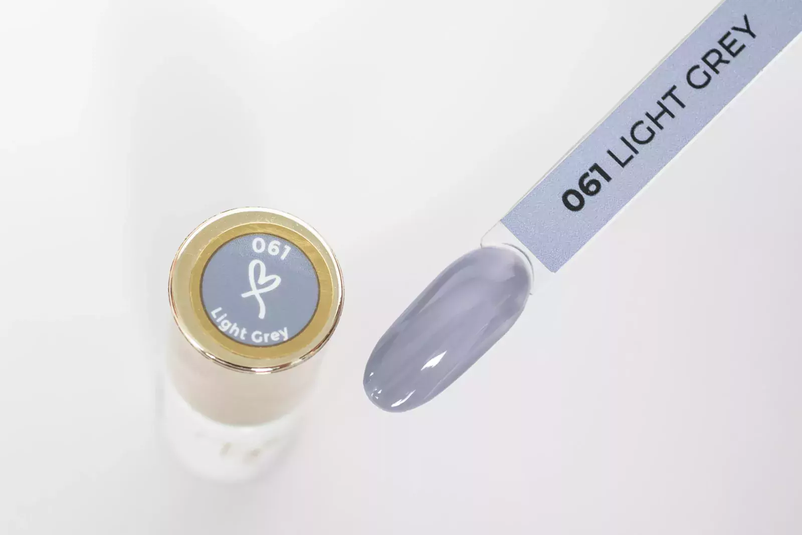Lakier Hybrydowy TryLoveMe Light Grey 061 - obrazek 6