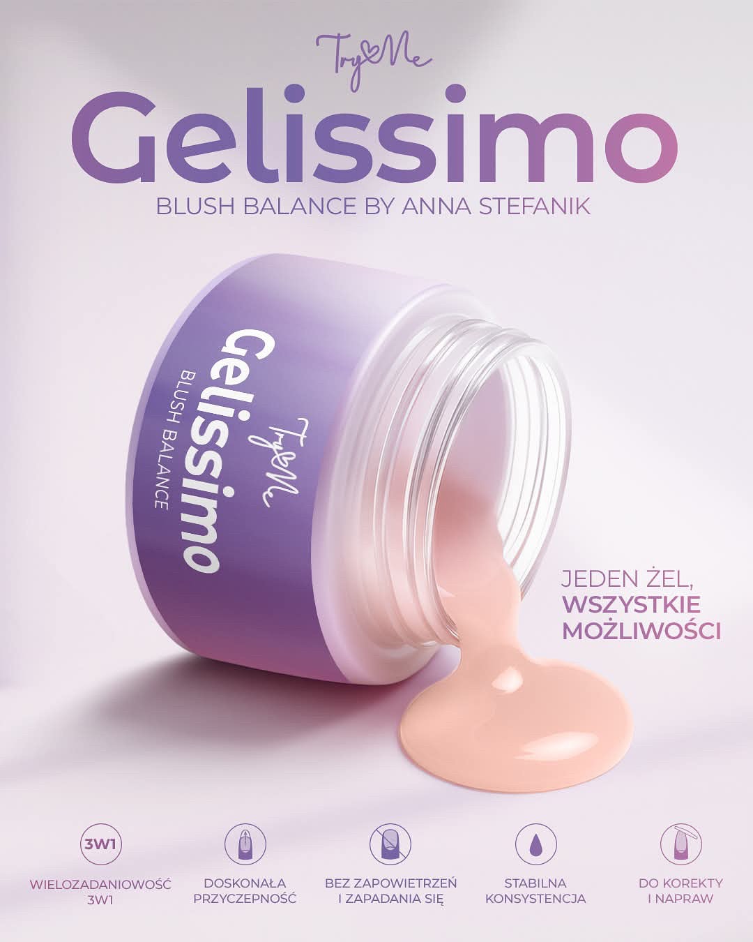 ŻEL GELLISIMO BLUSH BALANCE - obrazek 2