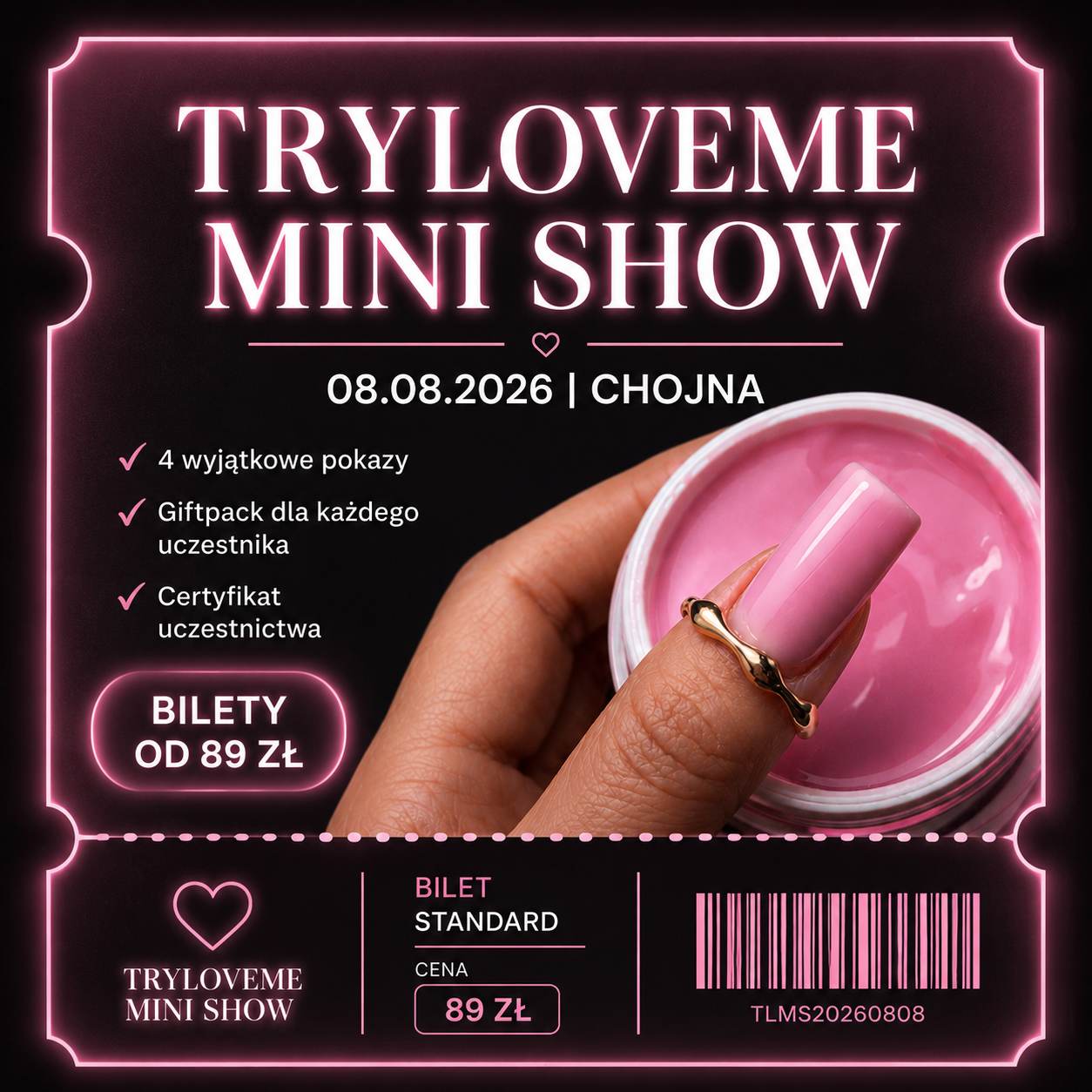 BILET TRYLOVEME MINI SHOW 08.08.2026 CHOJNA